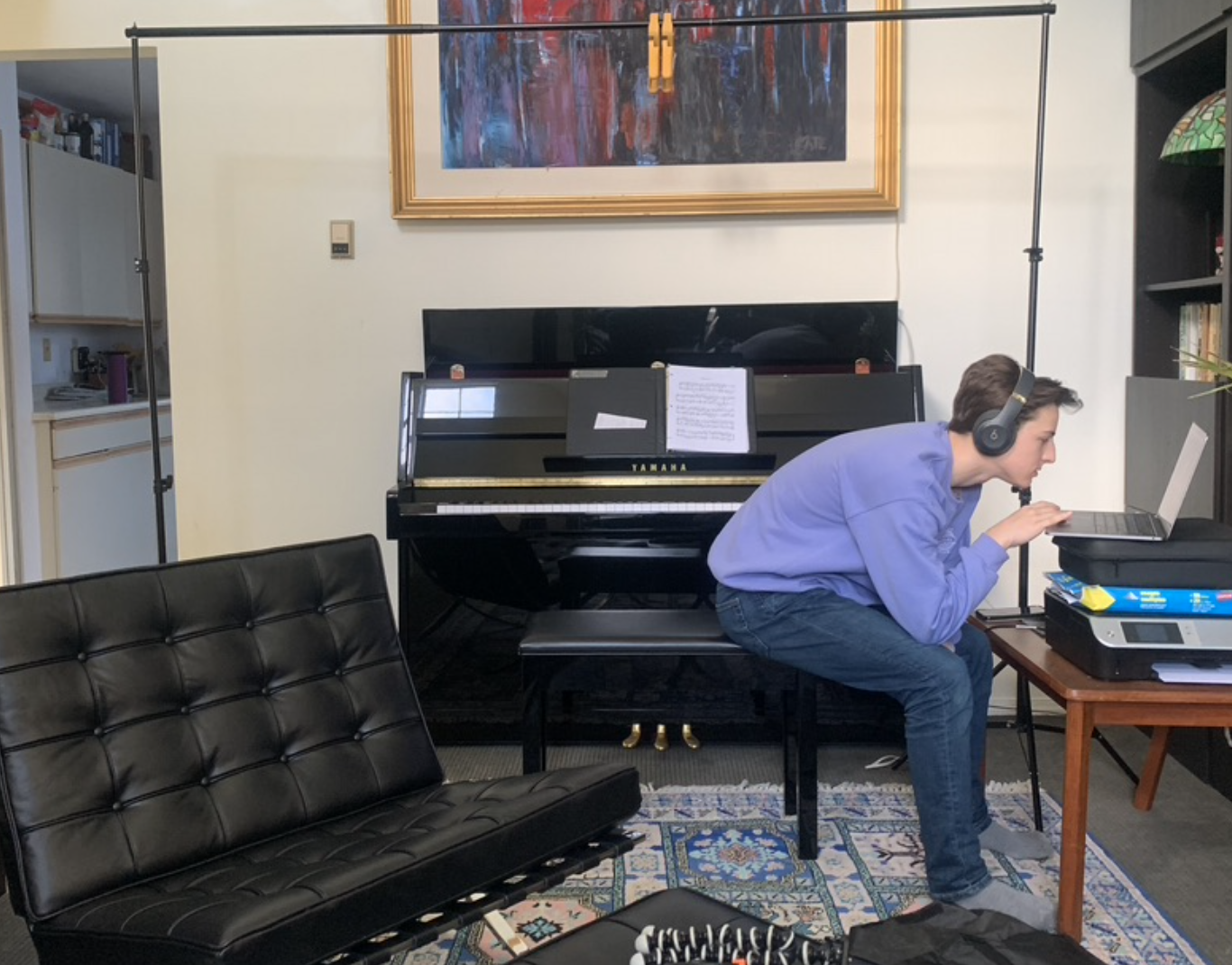 Hugo at the piano